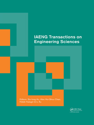 cover image of IAENG Transactions on Engineering Sciences